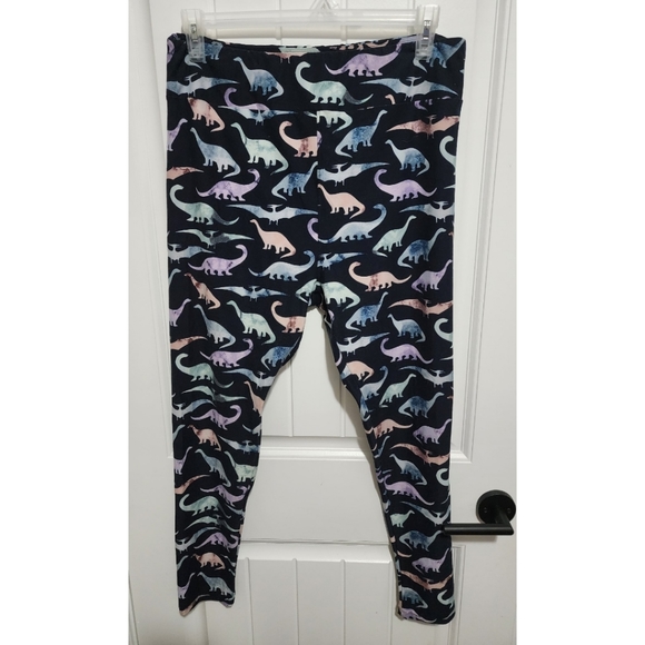 Lularoe TC2 dinosaur dinosaur 🦕 leggings womens - Picture 1 of 3